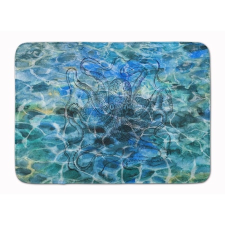 Carolines Treasures Octopus Under Water Machine Washable Memory Foam Mat BB5362RUG